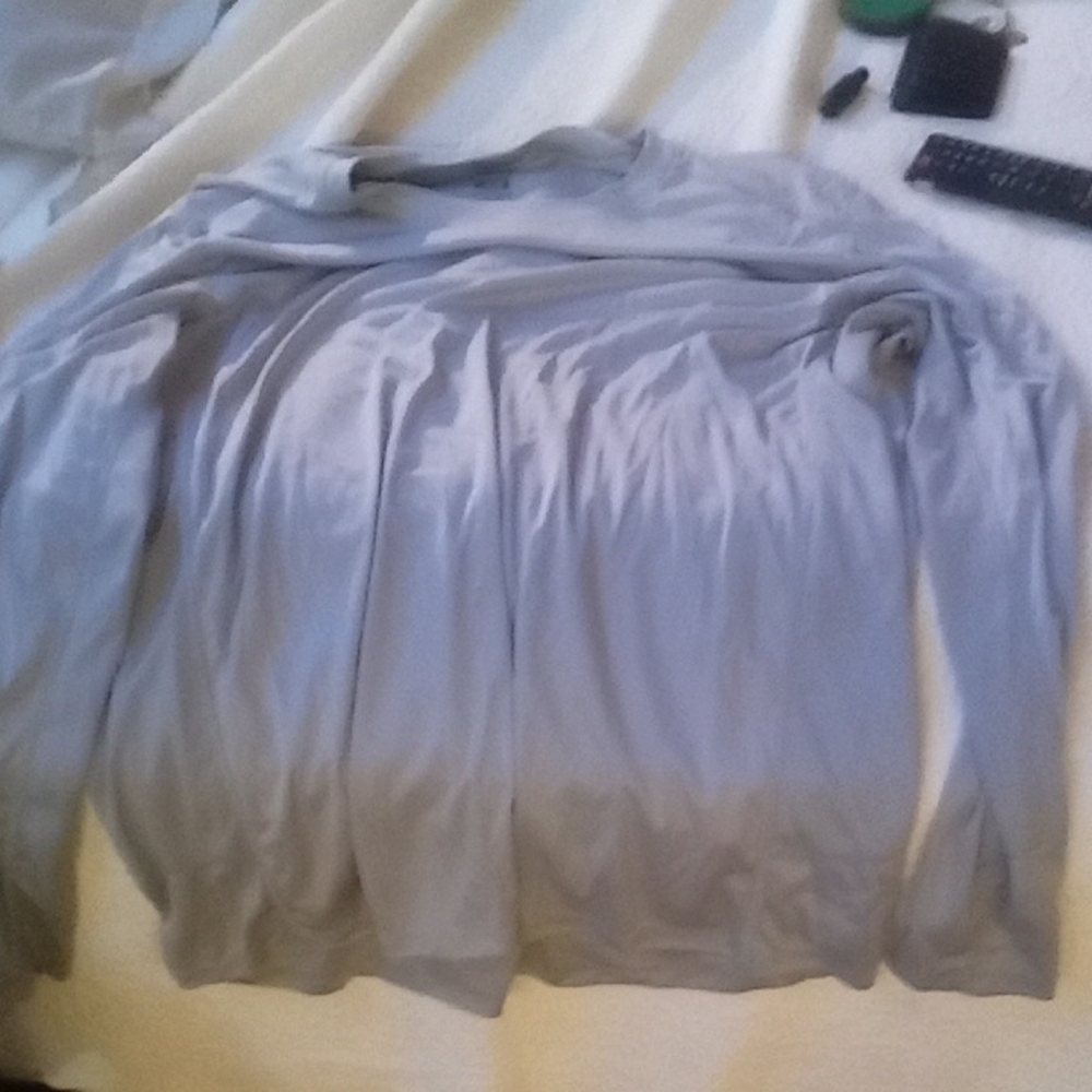 Gray Ombre Long Sleeve Shirt